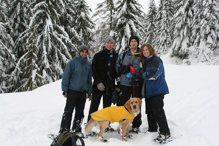 IMG_0109.jpg - Zoe poses with everyone to capture the winter spirit.